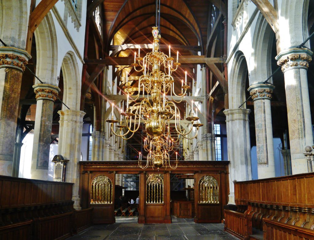 Oude Kerk (Old Church) of Amsterdam Antique Chandelier