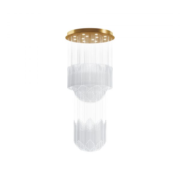 BORA 2 Tier Chandelier 80x200 cm