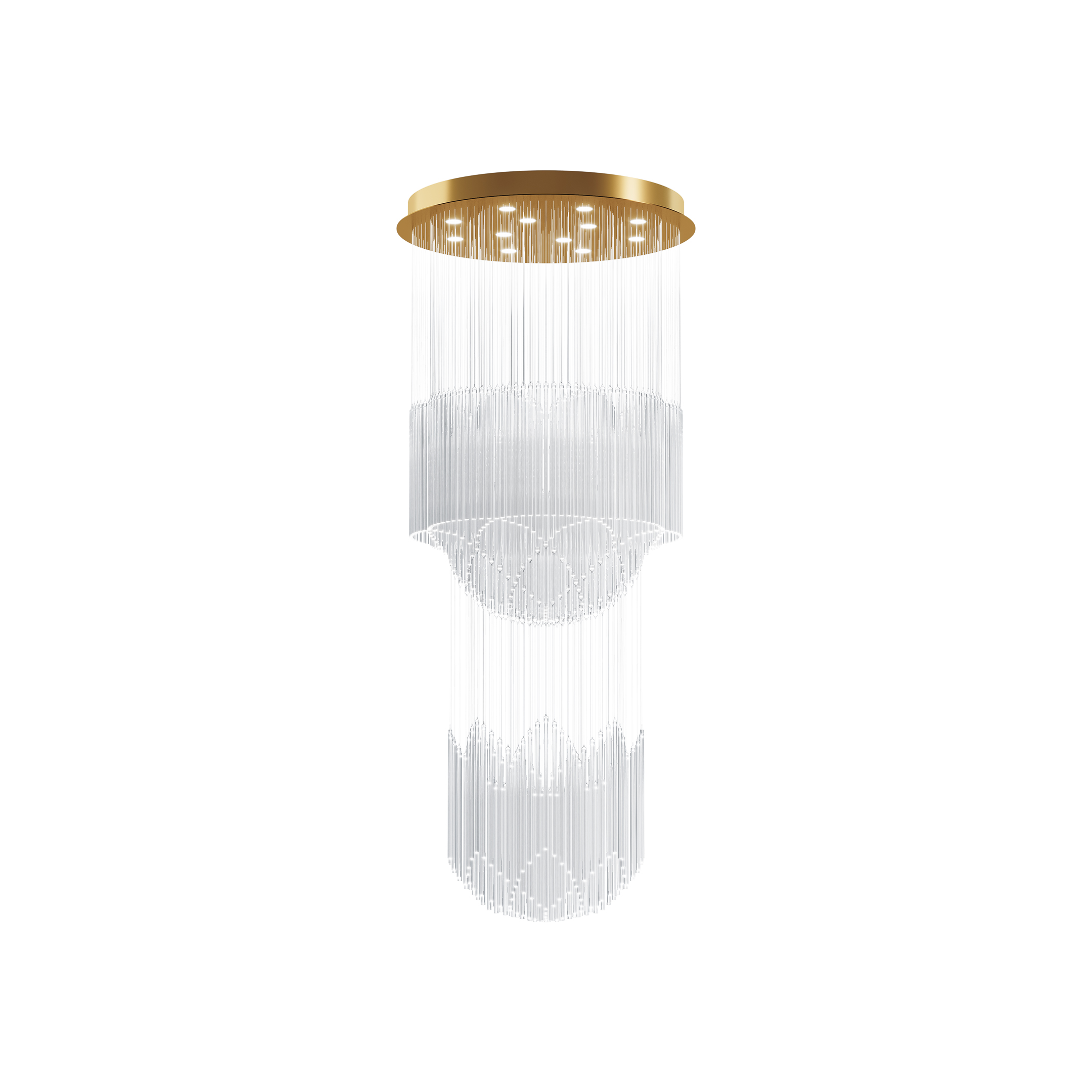 BORA 2 Tier Chandelier 80x200 cm